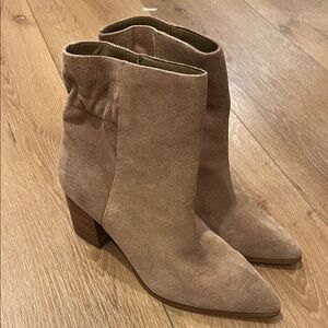 Stylish Tan Suede Ankle Boots